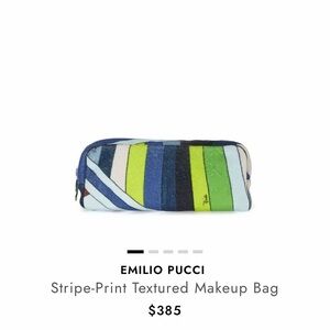 Emilio Pucci Multicolor Stripe Makeup Bag